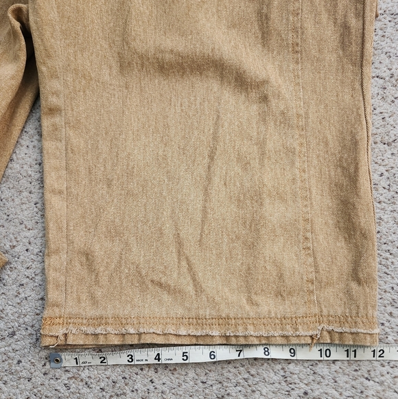 Easel Orange Distressed Women Overalls - Picture 8 of 13